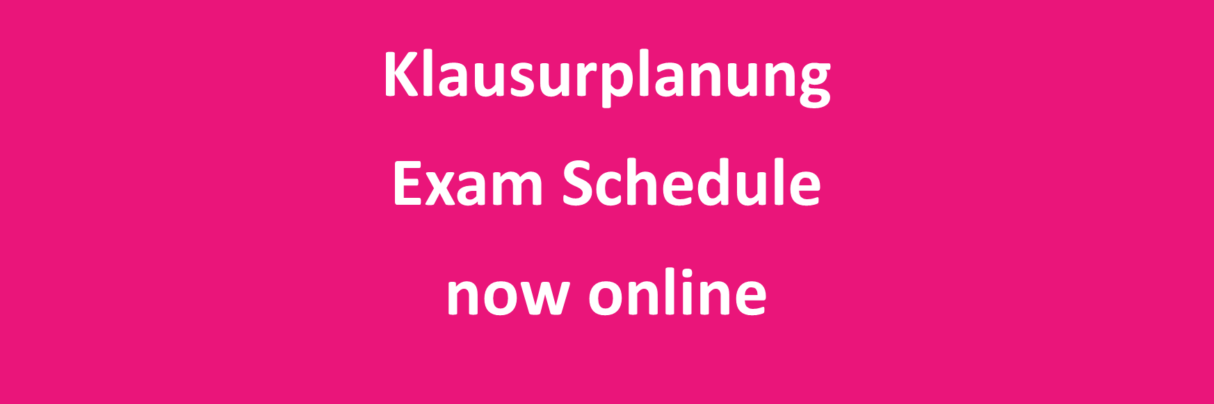 hier geht's zur Klausurplanung